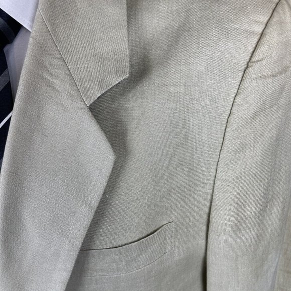 ixi:z Schoolboy Blazer Men's L Japanese Linen Unstructured Sports Jacket Íxi:z - Picture 7 of 16